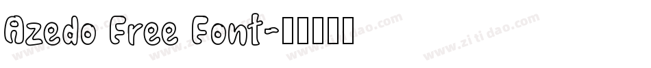 Azedo Free Font字体转换